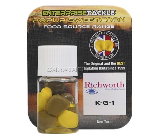 Искусственная плавающая насадка Enterprise Tackle Pop Up Sweetcorn Richworth KG1 yellow